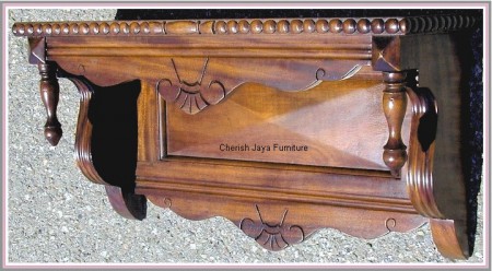 Code: PD 123-M Name: Wall Shelves Size: W=60 x D=21 x H=28 cm Wood: Solid Mahogany wood.﻿